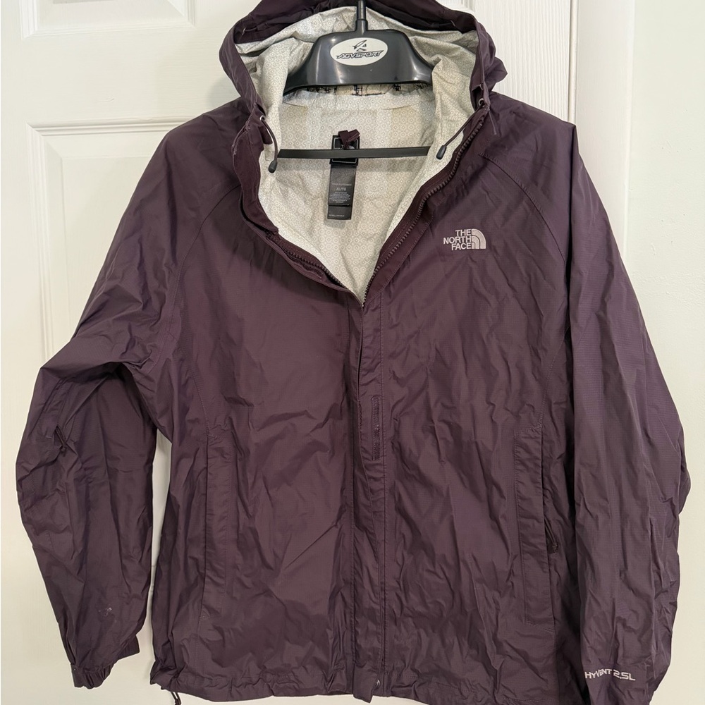 The North Face Purple Hooded Raincoat